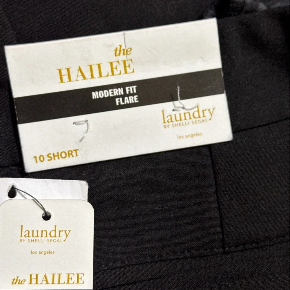LAUNDRY by Shelli Segal The HAILEE Modern Fit Women's Black Pants 10S NWT $178 - Picture 6 of 8
